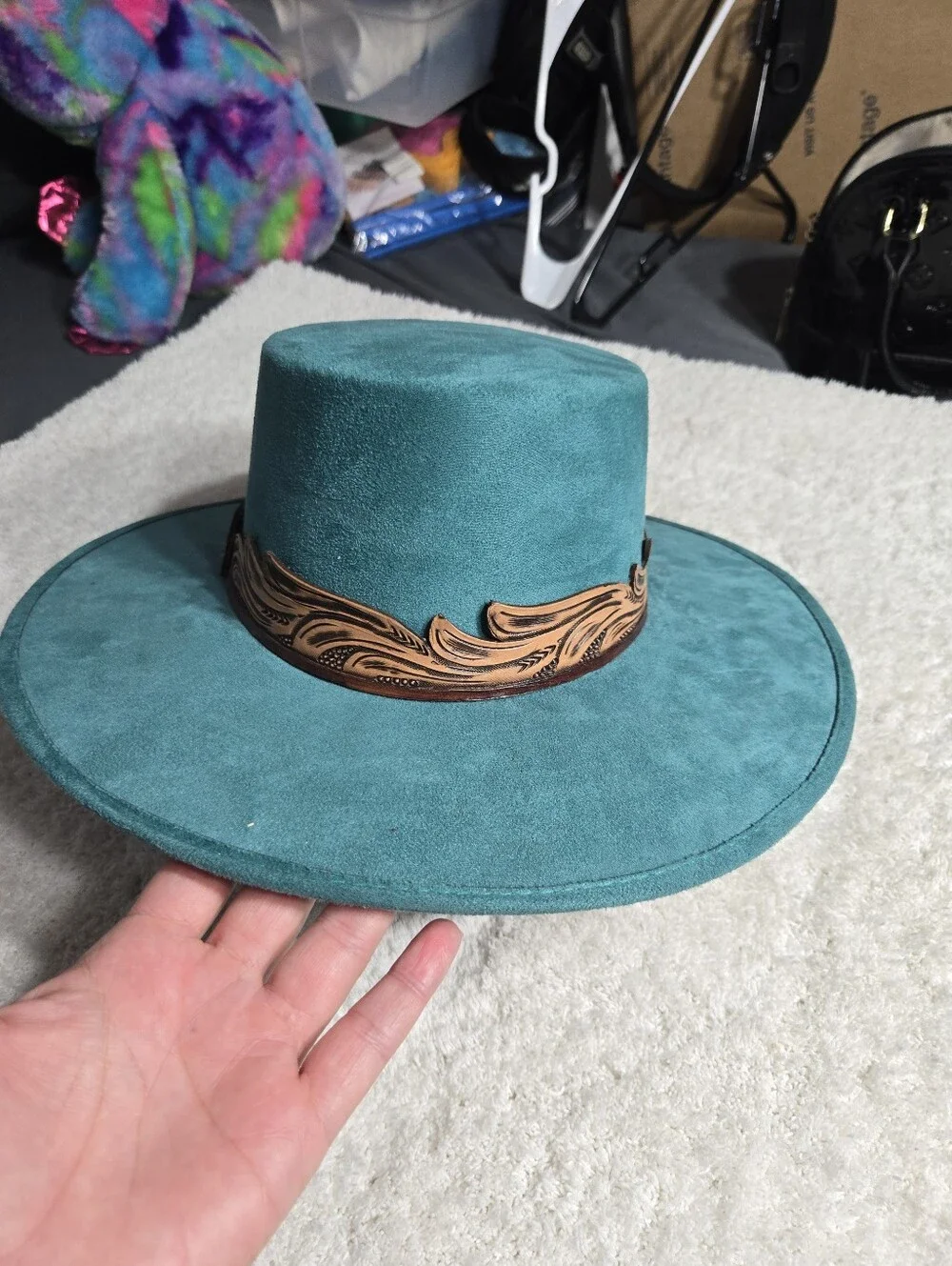 Chida Frida Madrid Hat Teal Color New Condition No Tags Western Hat